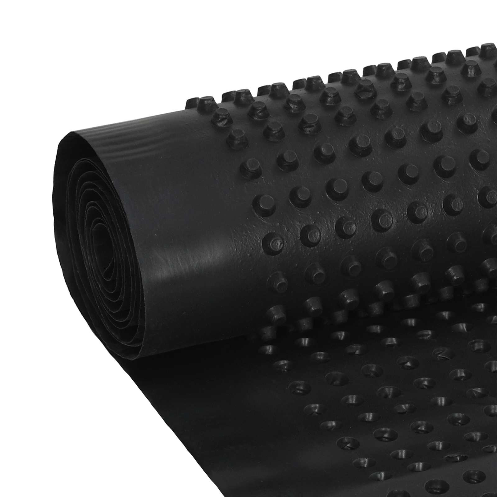 Pucketana odvodna ploča 2 pcs Crna 1 x 20 m HDPE