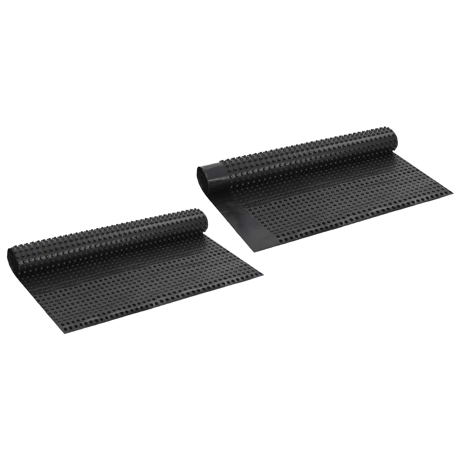 Pucketana odvodna ploča 2 pcs Crna 1 x 20 m HDPE