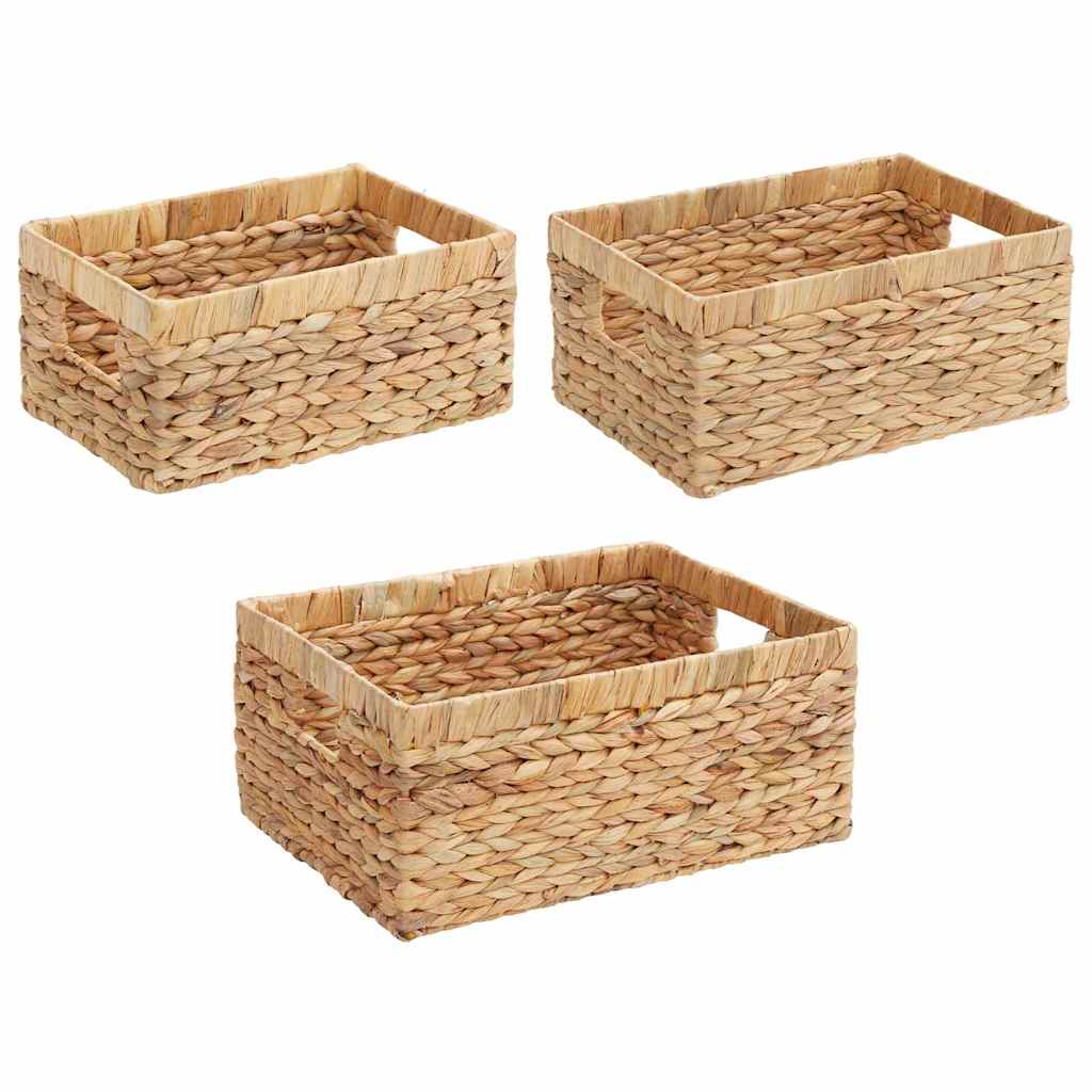 Košare za pohranu 3 pcs Prirodna Zumbul