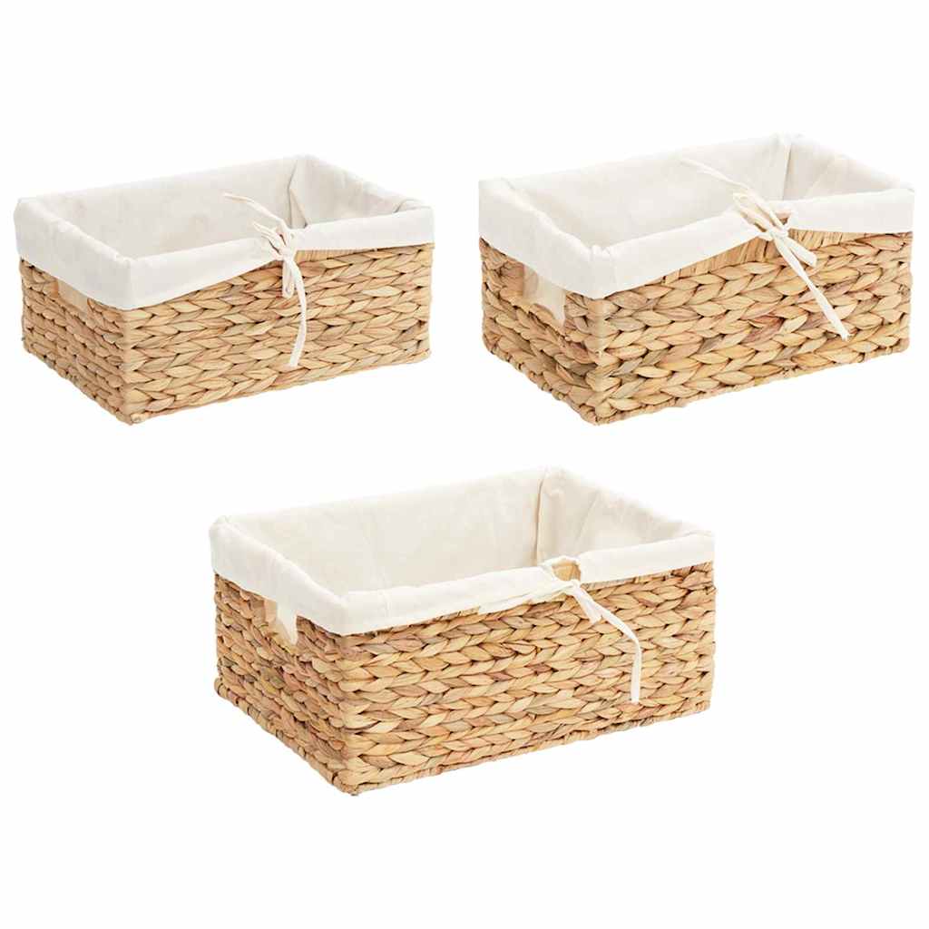 Košare za pohranu 3 pcs Prirodna Zumbul