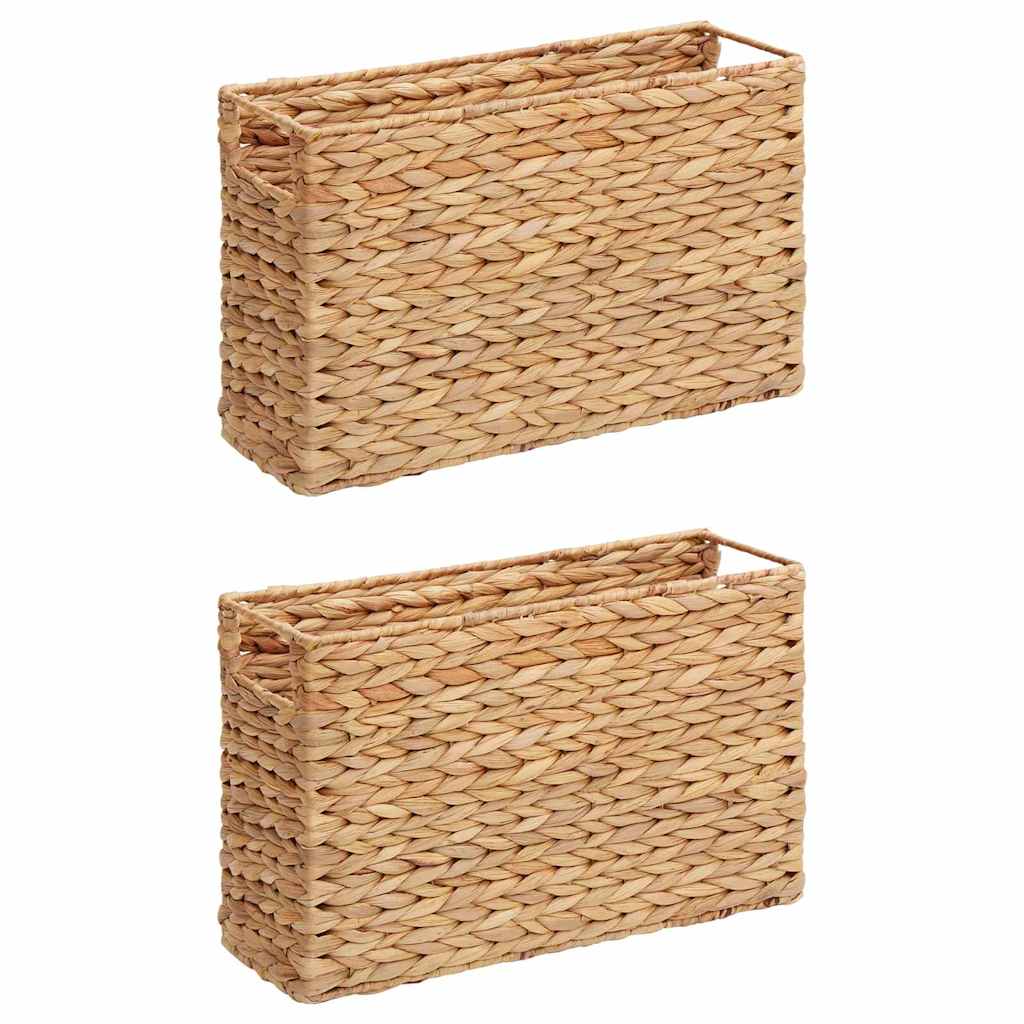 Košare za časopise 2 pcs Prirodna 39 x 14 x 25 cm Zumbul