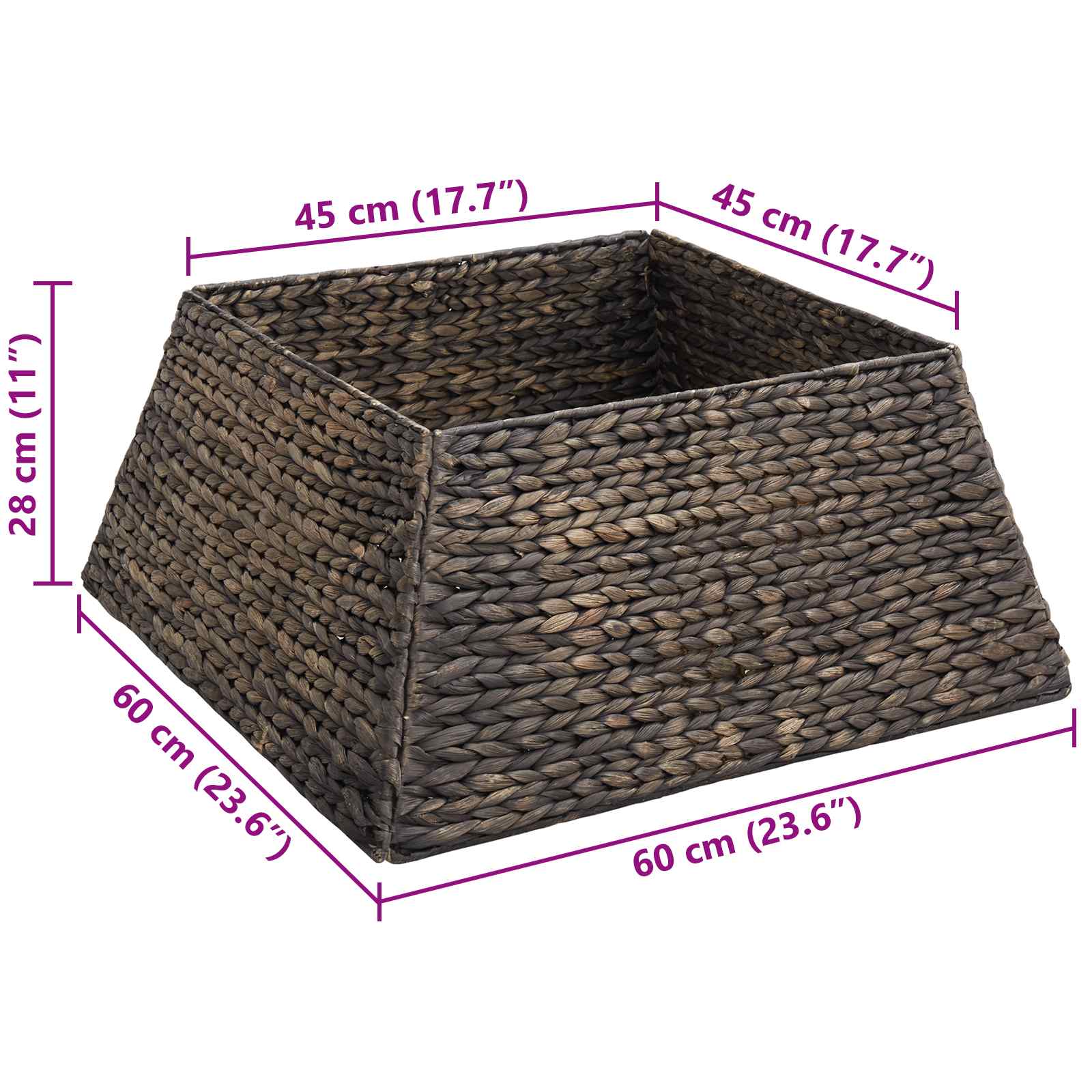 Ogrlica za božićno drvce Crna 60 x 60 x 28 cm Zumbul