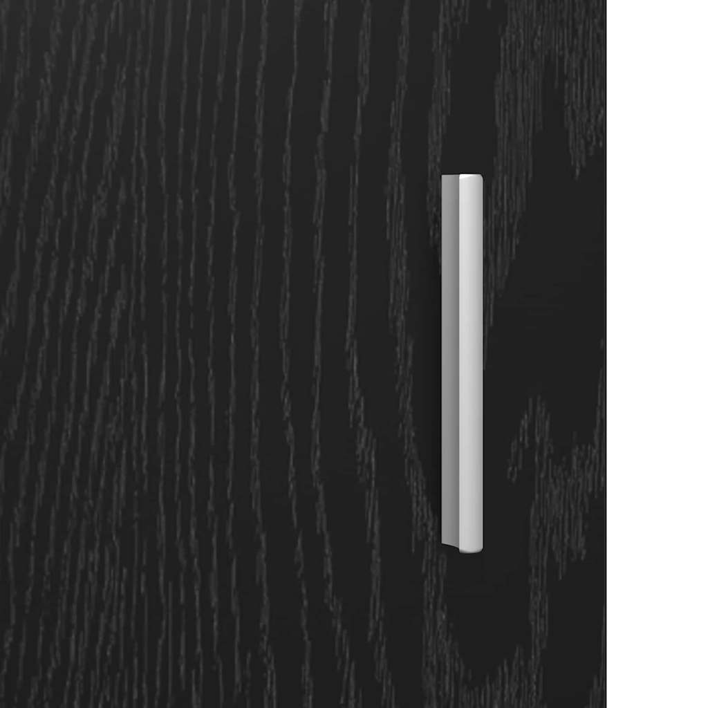 Highboard Crni hrast 80 x 42,5 x 185 cm Konstruirano drvo