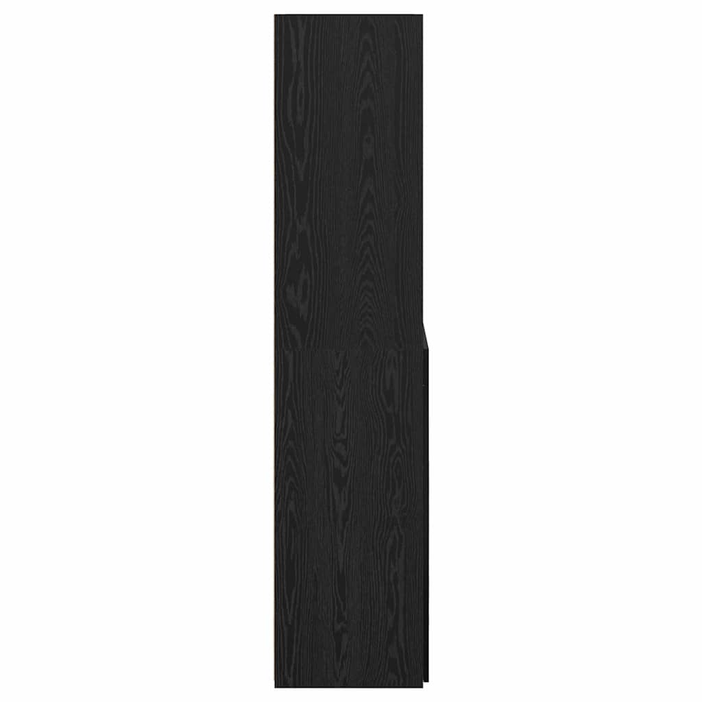 Highboard Crni hrast 80 x 42,5 x 185 cm Konstruirano drvo