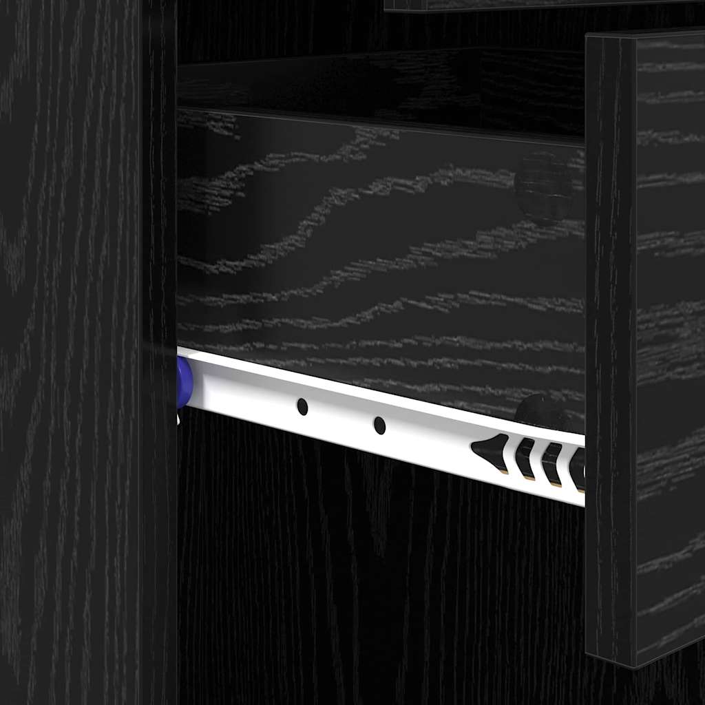 Highboard Crni hrast 40 x 42,5 x 185 cm Konstruirano drvo