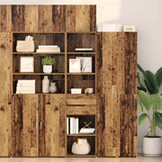 Highboard Staro drvo 45 x 42,5 x 185 cm Konstruirano drvo