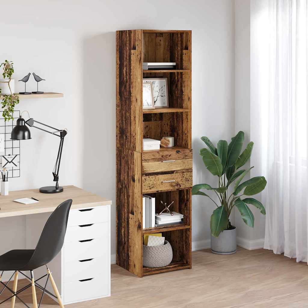 Highboard Staro drvo 45 x 42,5 x 185 cm Konstruirano drvo