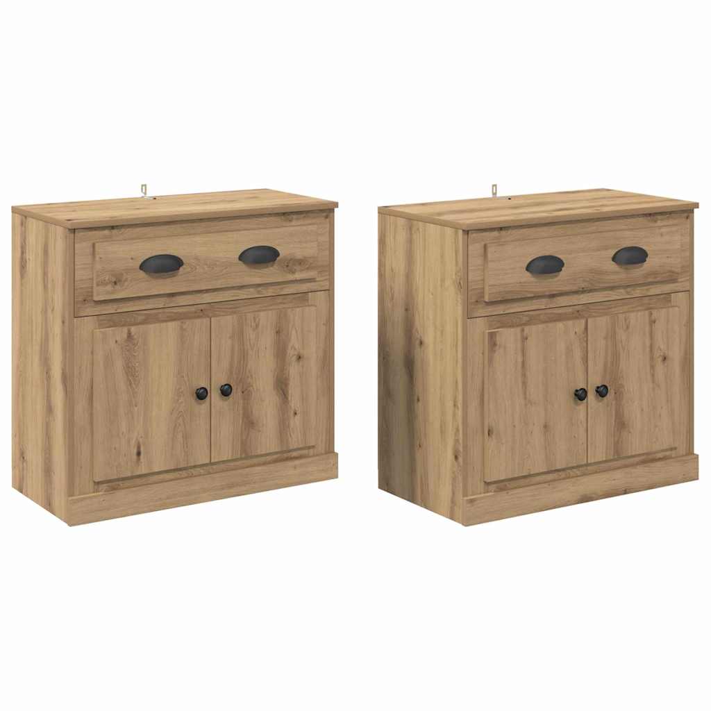 Komode s ladicama 2 pcs Umjetnički hrast 70 x 35,5 x 67,5 cm