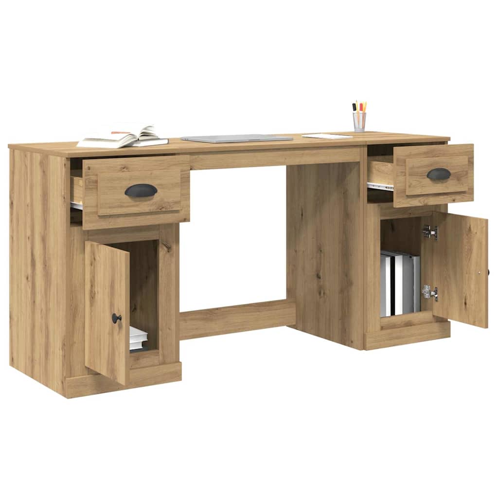 Stol s ormarom s ladicama Umjetnički hrast 154,5 x 50 x 75 cm
