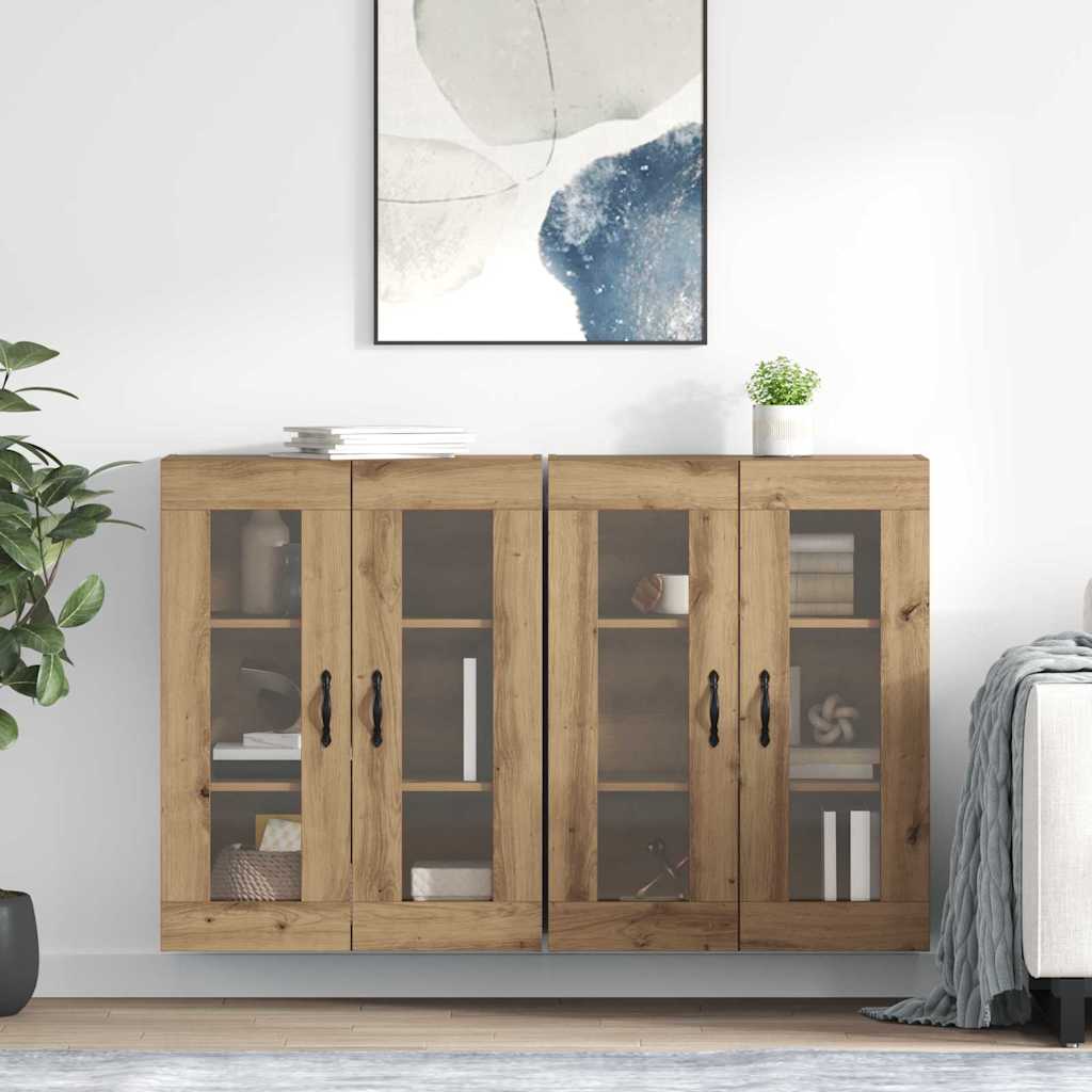 Zidni ormari 2 pcs Umjetnički hrast 69,5 x 34 x 90 cm