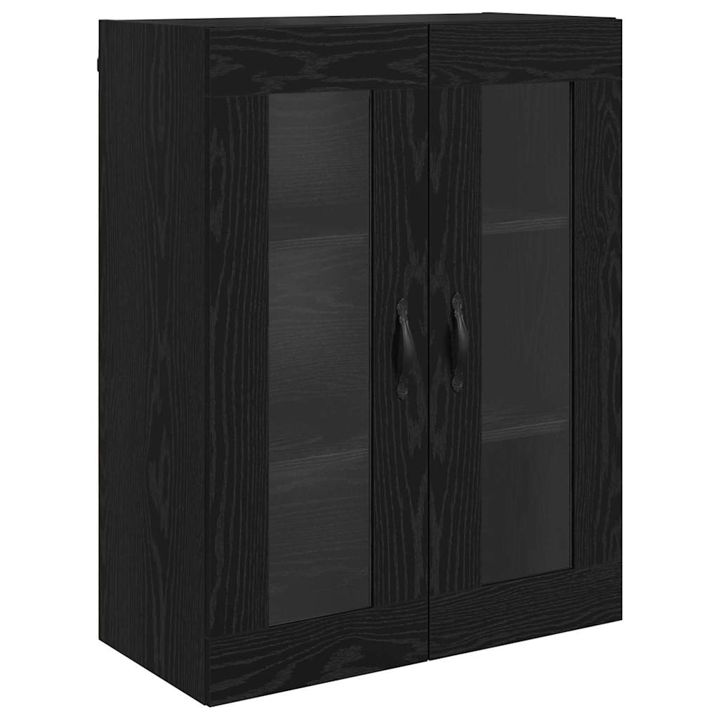 Zidni ormari 2 pcs Crni hrast 69,5 x 34 x 90 cm