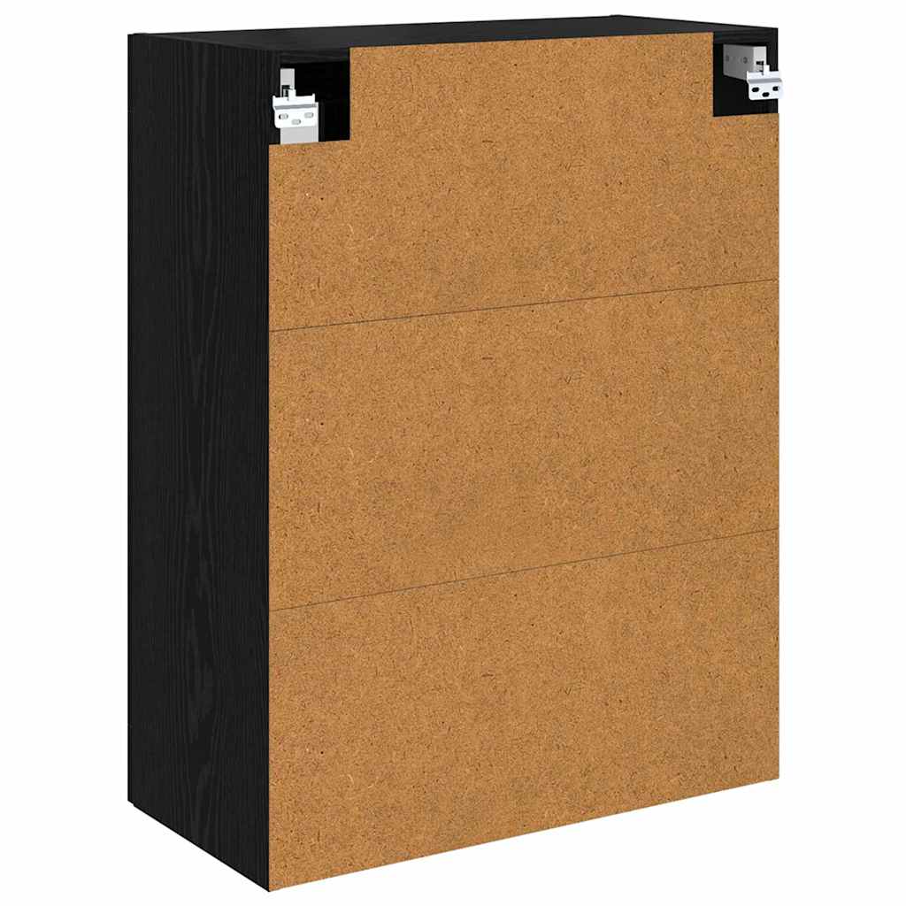 Zidni ormari 2 pcs Crni hrast 69,5 x 34 x 90 cm