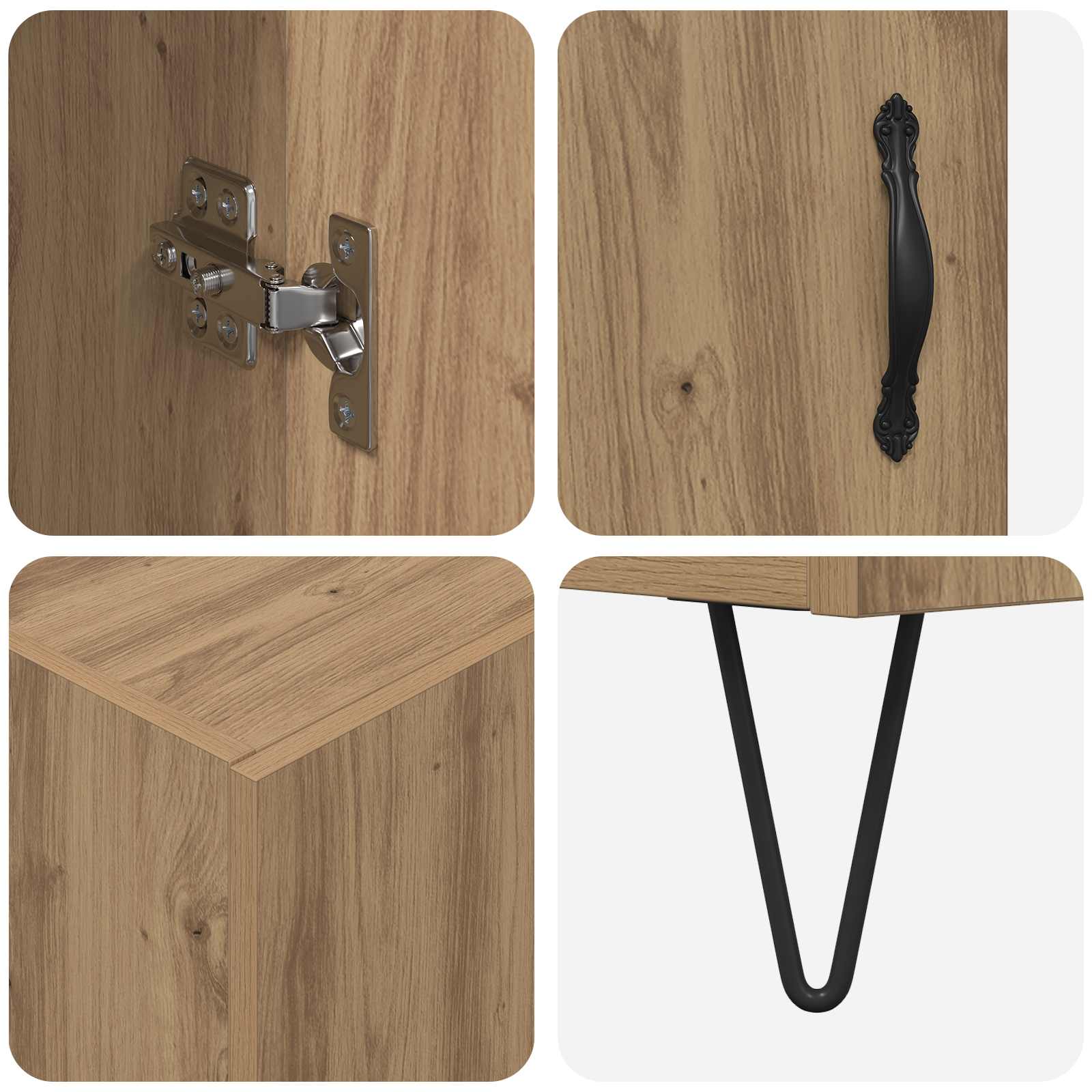 Highboard Umjetnički hrast 69,5 x 34 x 180 cm Konstruirano drvo