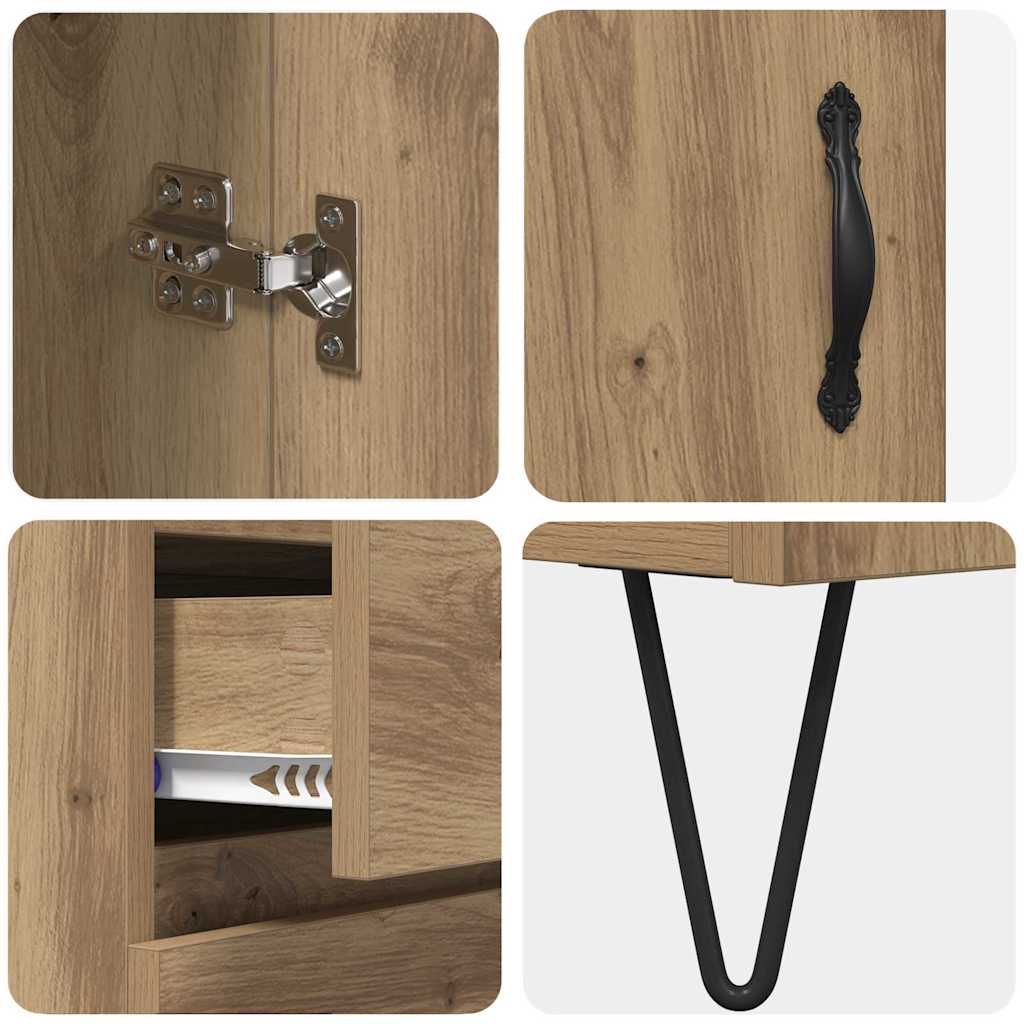 Highboard Umjetnički hrast 69,5 x 34 x 90 cm Konstruirano drvo