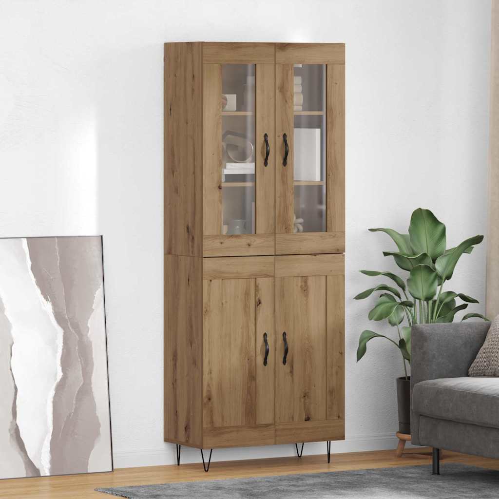 Highboard Umjetnički hrast 69,5 x 34 x 90 cm Konstruirano drvo