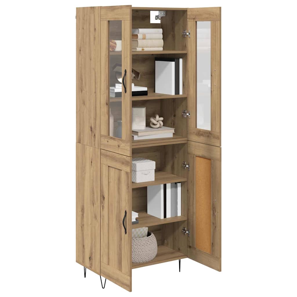 Highboard Umjetnički hrast 69,5 x 34 x 90 cm Konstruirano drvo