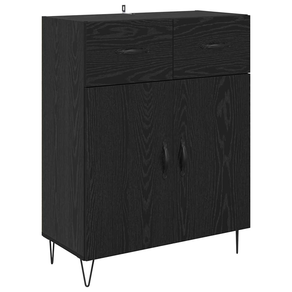 Highboard Crni hrast 69,5 x 34 x 90 cm Konstruirano drvo