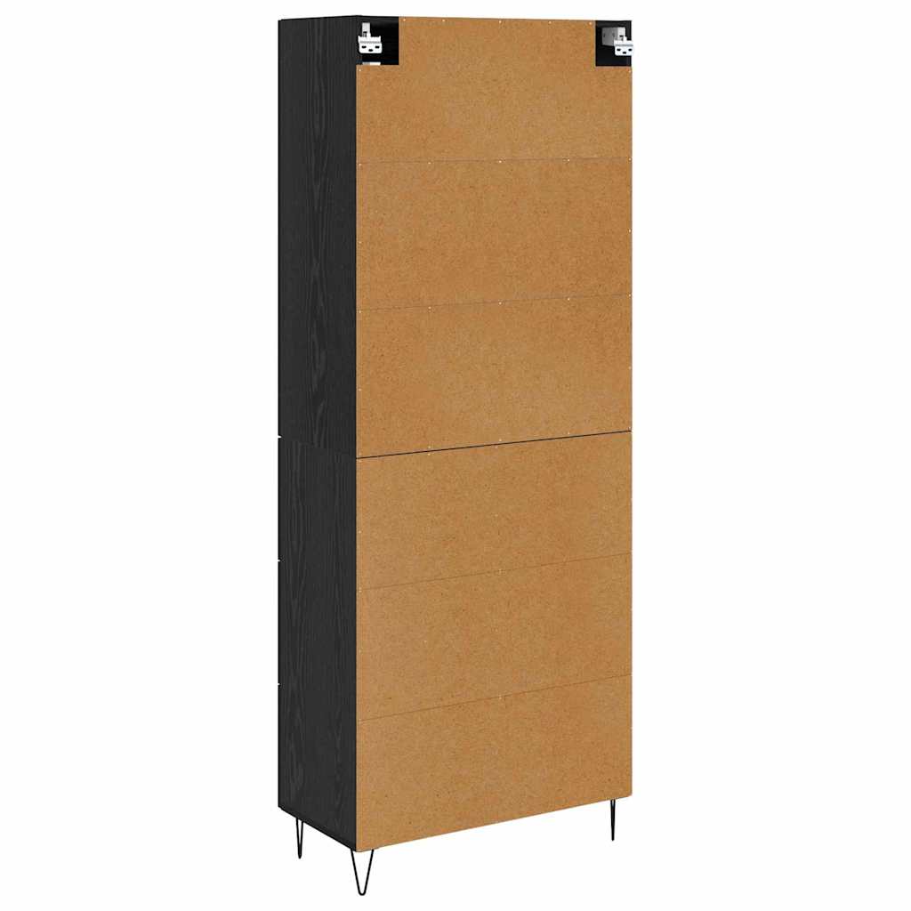 Highboard Crni hrast 69,5 x 34 x 90 cm Konstruirano drvo