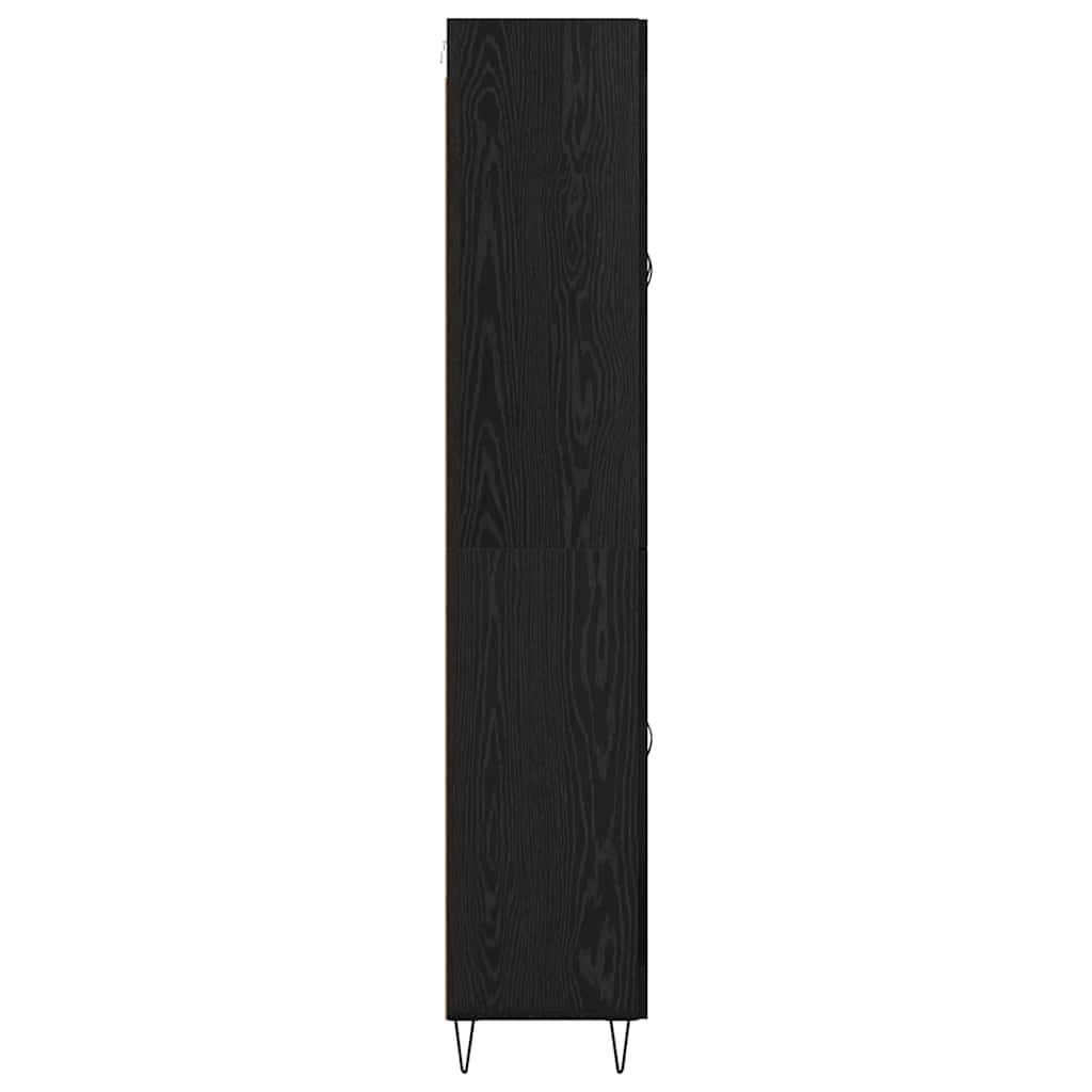 Highboard Crni hrast 69,5 x 34 x 90 cm Konstruirano drvo