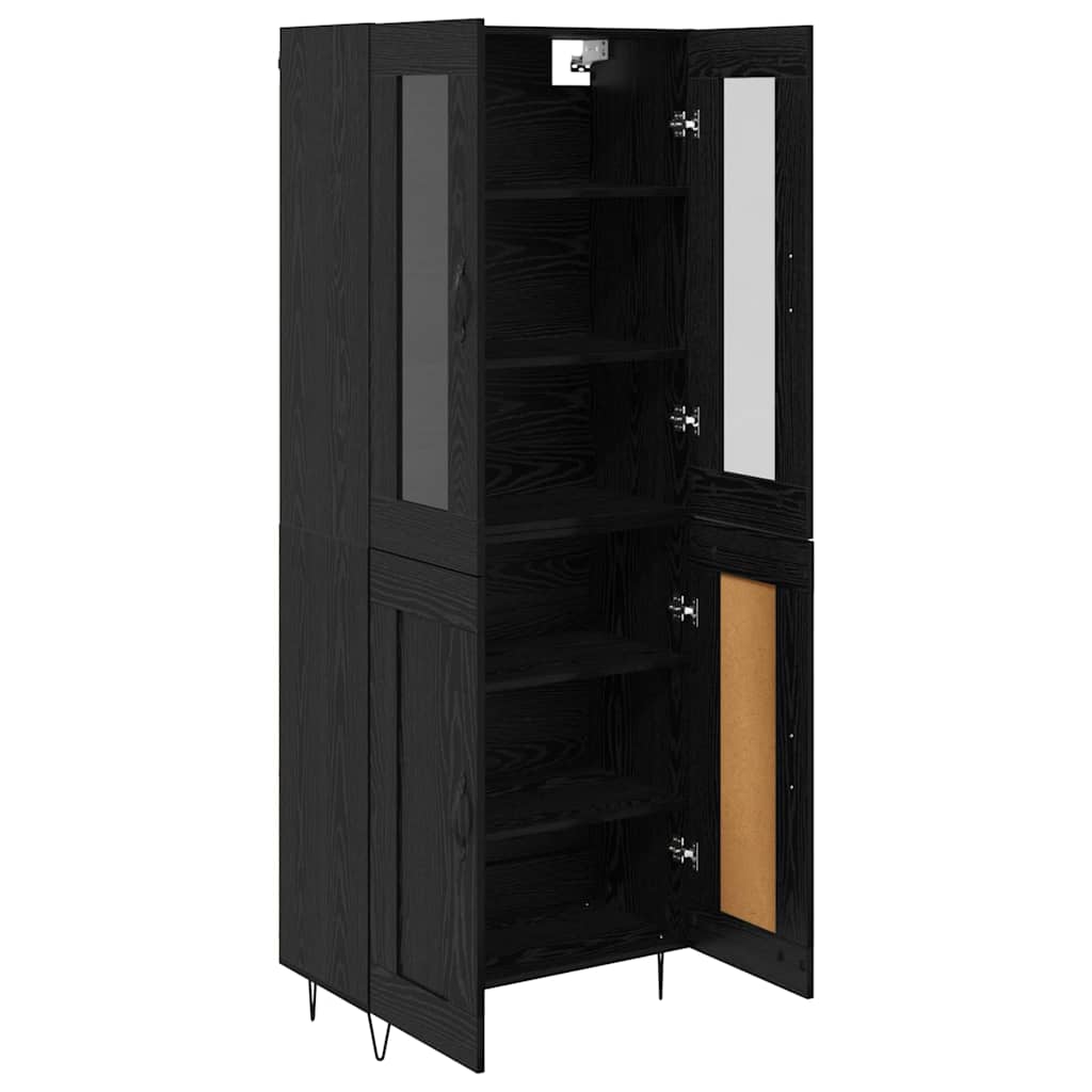 Highboard Crni hrast 69,5 x 34 x 90 cm Konstruirano drvo