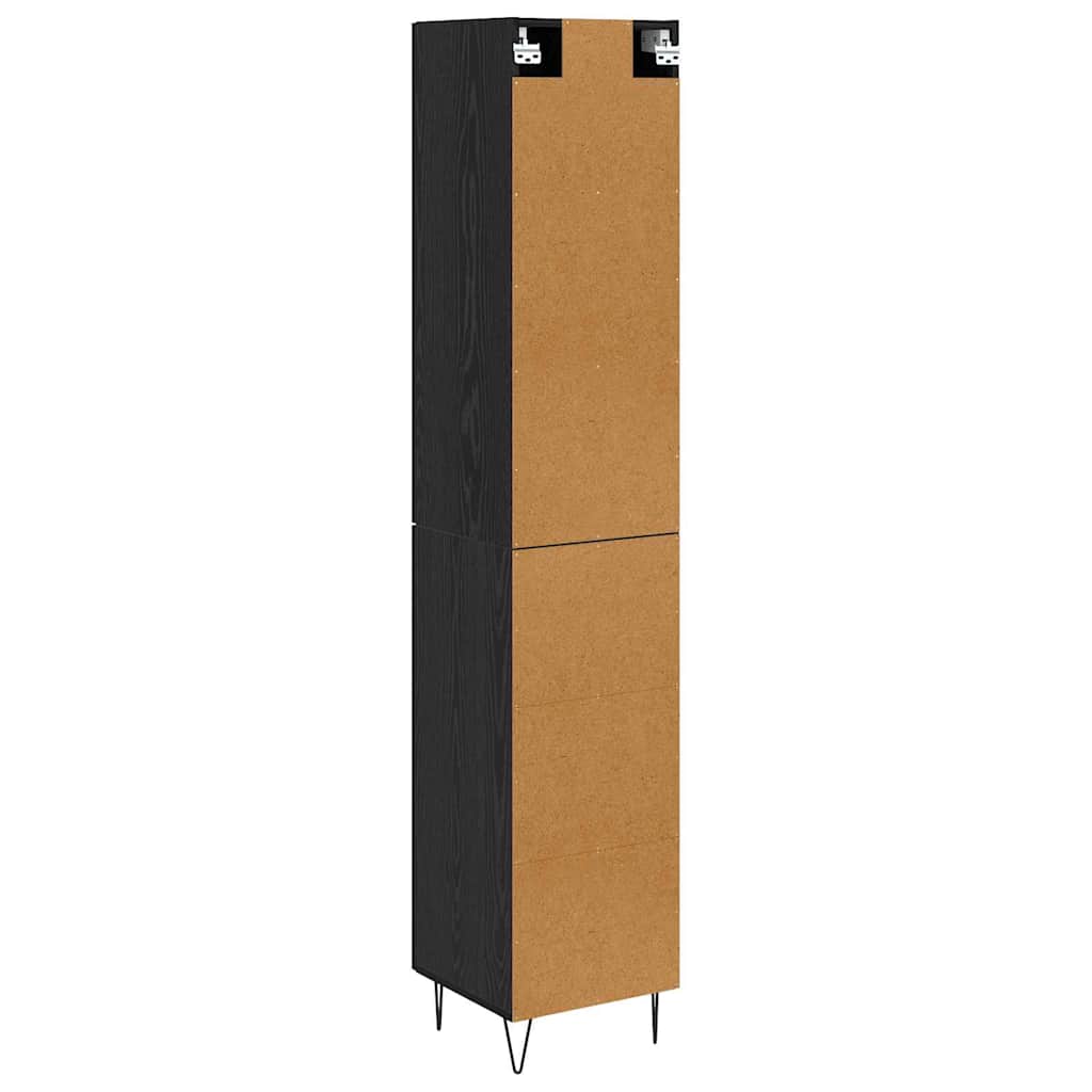 Highboard Crni hrast 34,5 x 34 x 90 cm Konstruirano drvo