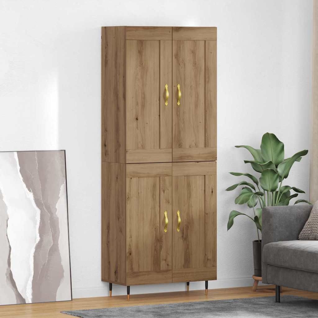 Highboard Umjetnički hrast 69,5 x 34 x 90 cm Konstruirano drvo