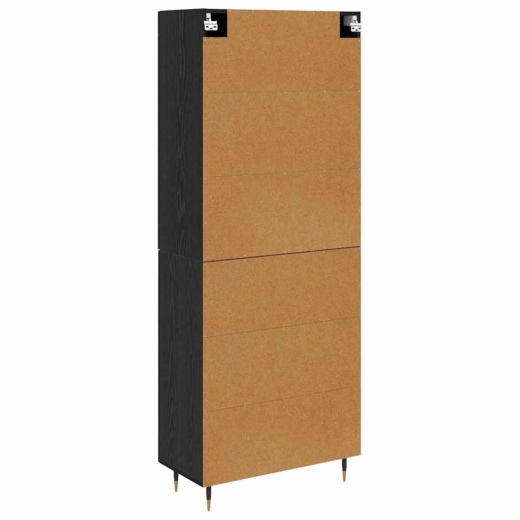 Highboard Crni hrast 69,5 x 34 x 90 cm Konstruirano drvo