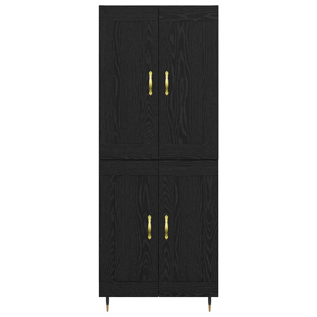 Highboard Crni hrast 69,5 x 34 x 90 cm Konstruirano drvo