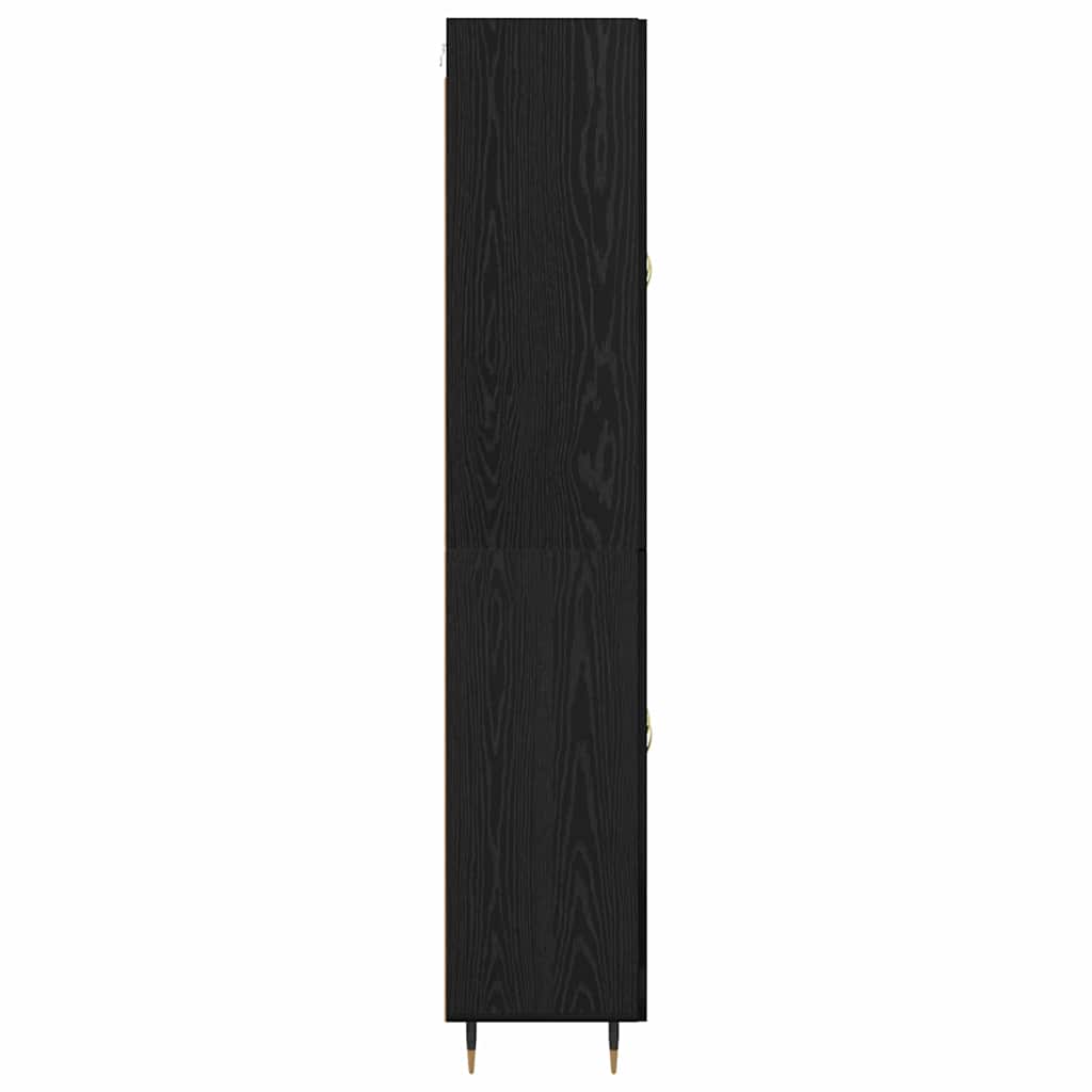Highboard Crni hrast 69,5 x 34 x 90 cm Konstruirano drvo
