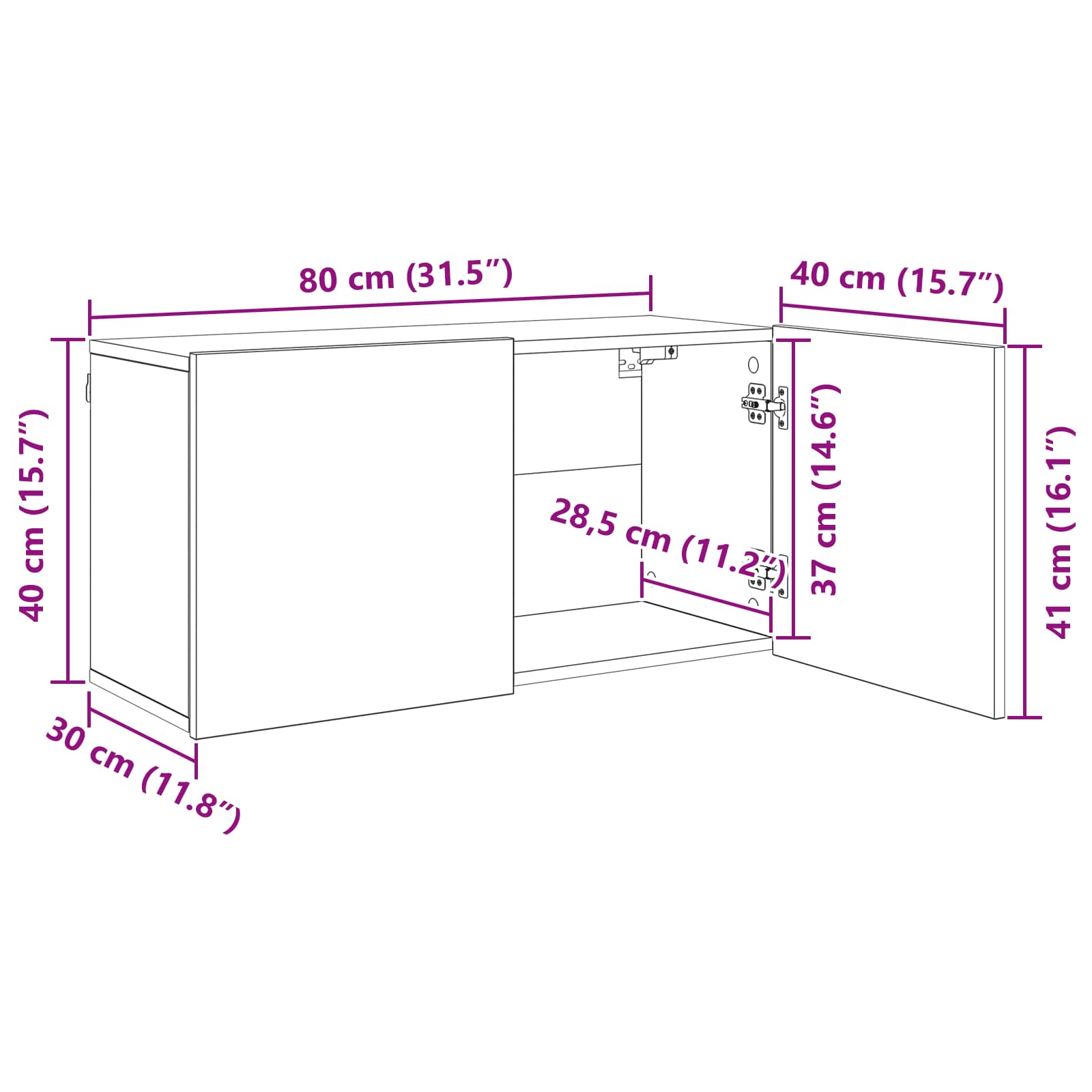 TV zidna jedinica Zidne 5 pcs Staro drvo Konstruirano drvo