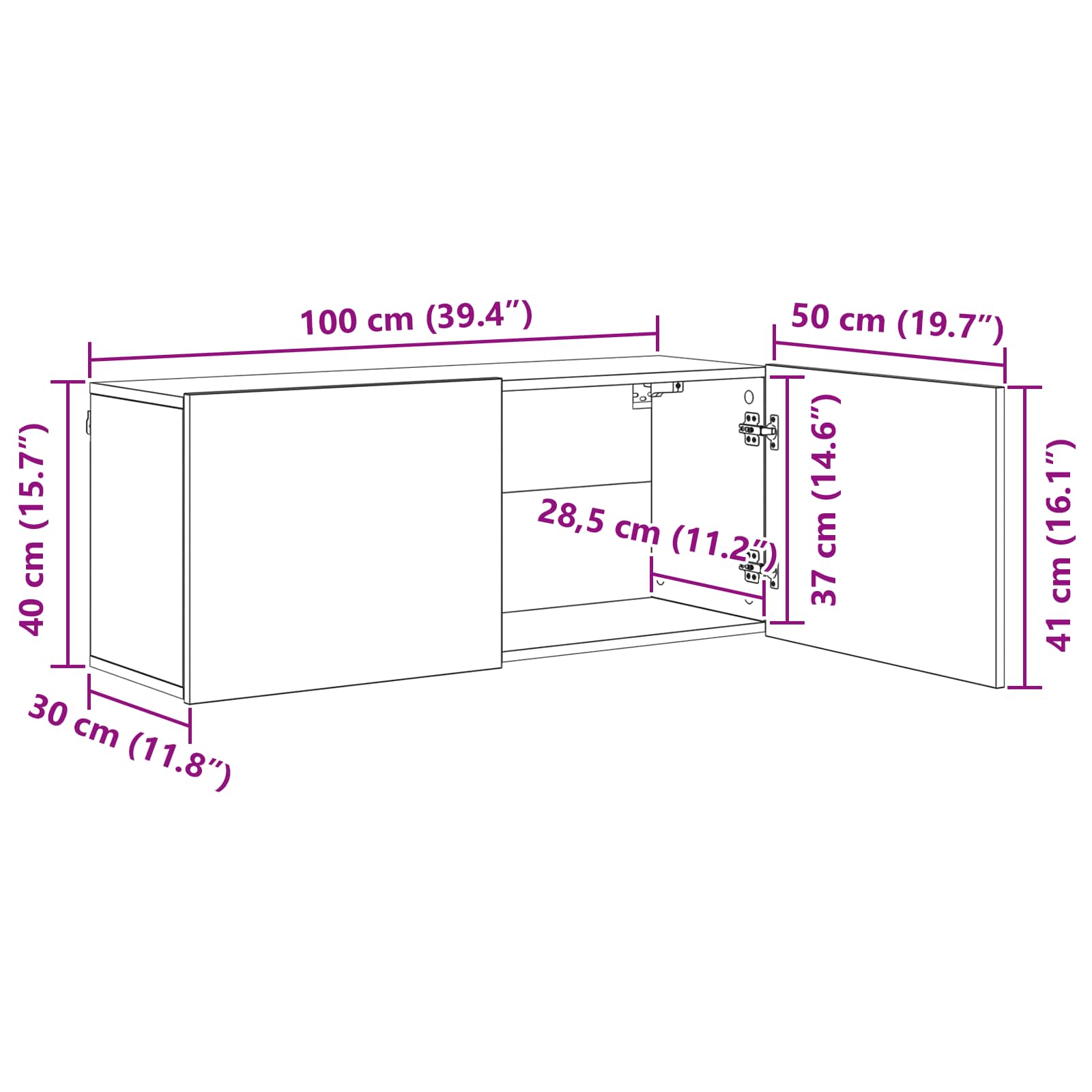 TV zidna jedinica Zidne 5 pcs Staro drvo Konstruirano drvo