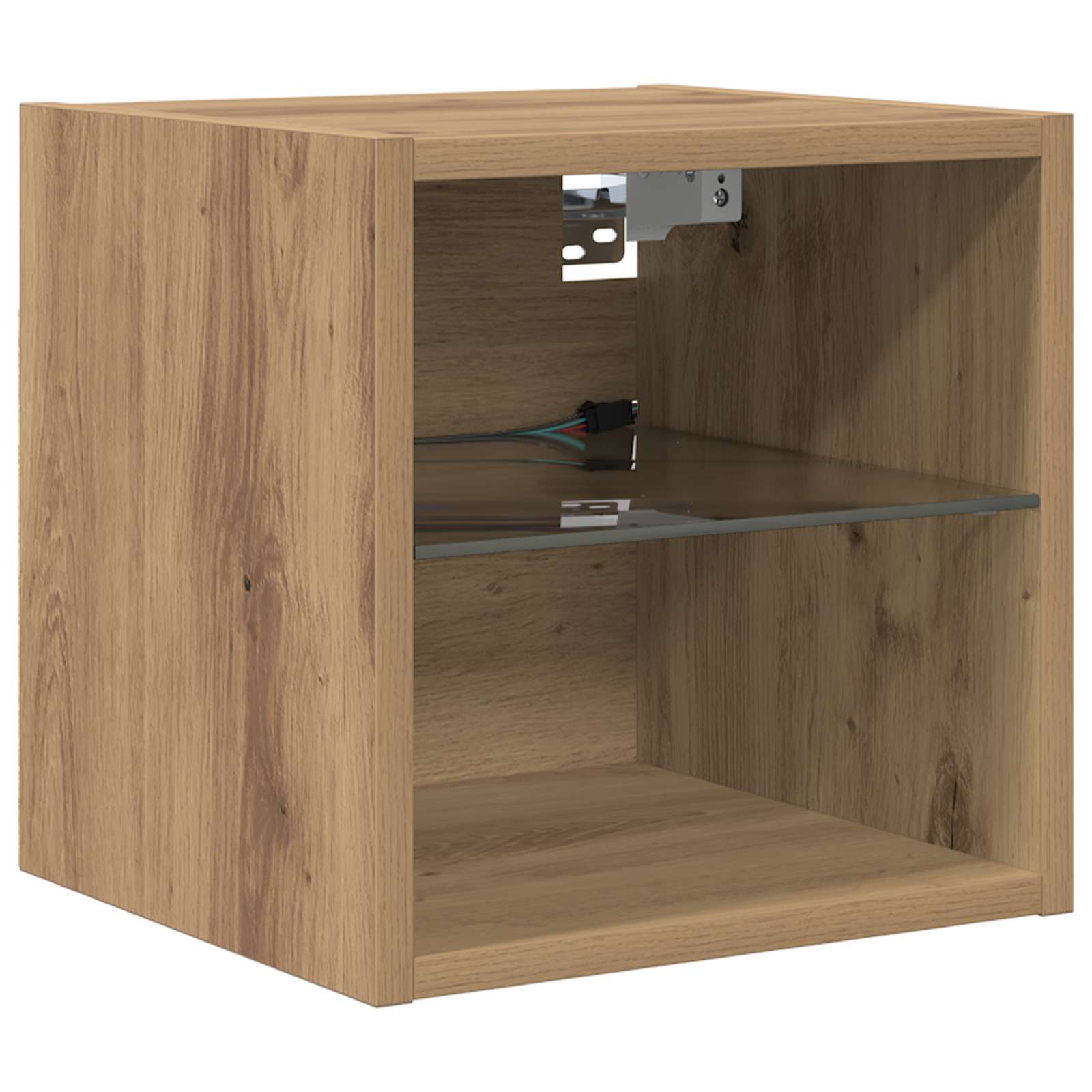 TV zidna jedinica 6 pcs Umjetnički hrast Konstruirano drvo