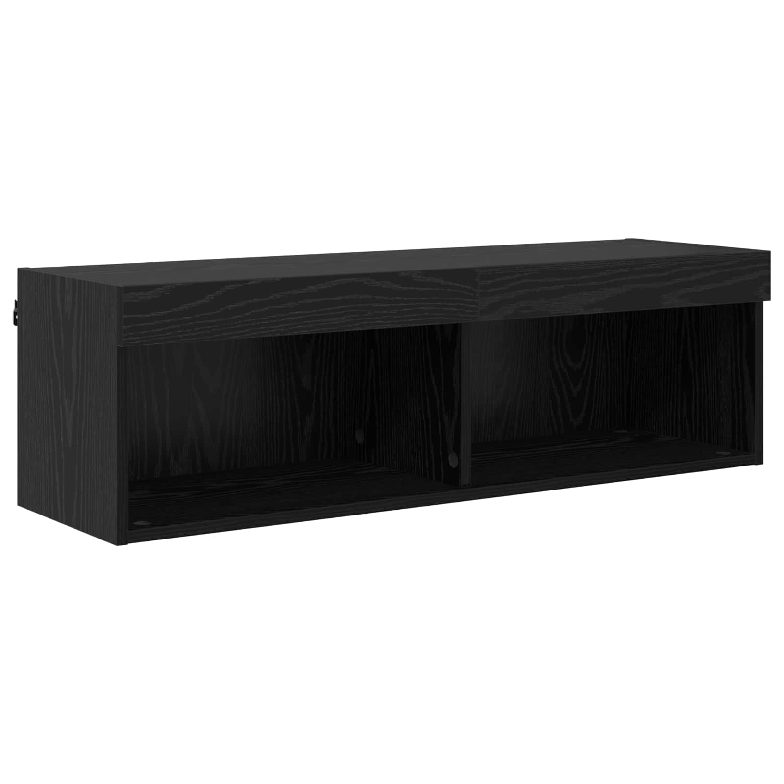 Set zidnog ormarića za TV 5 pcs Crni hrast Konstruirano drvo
