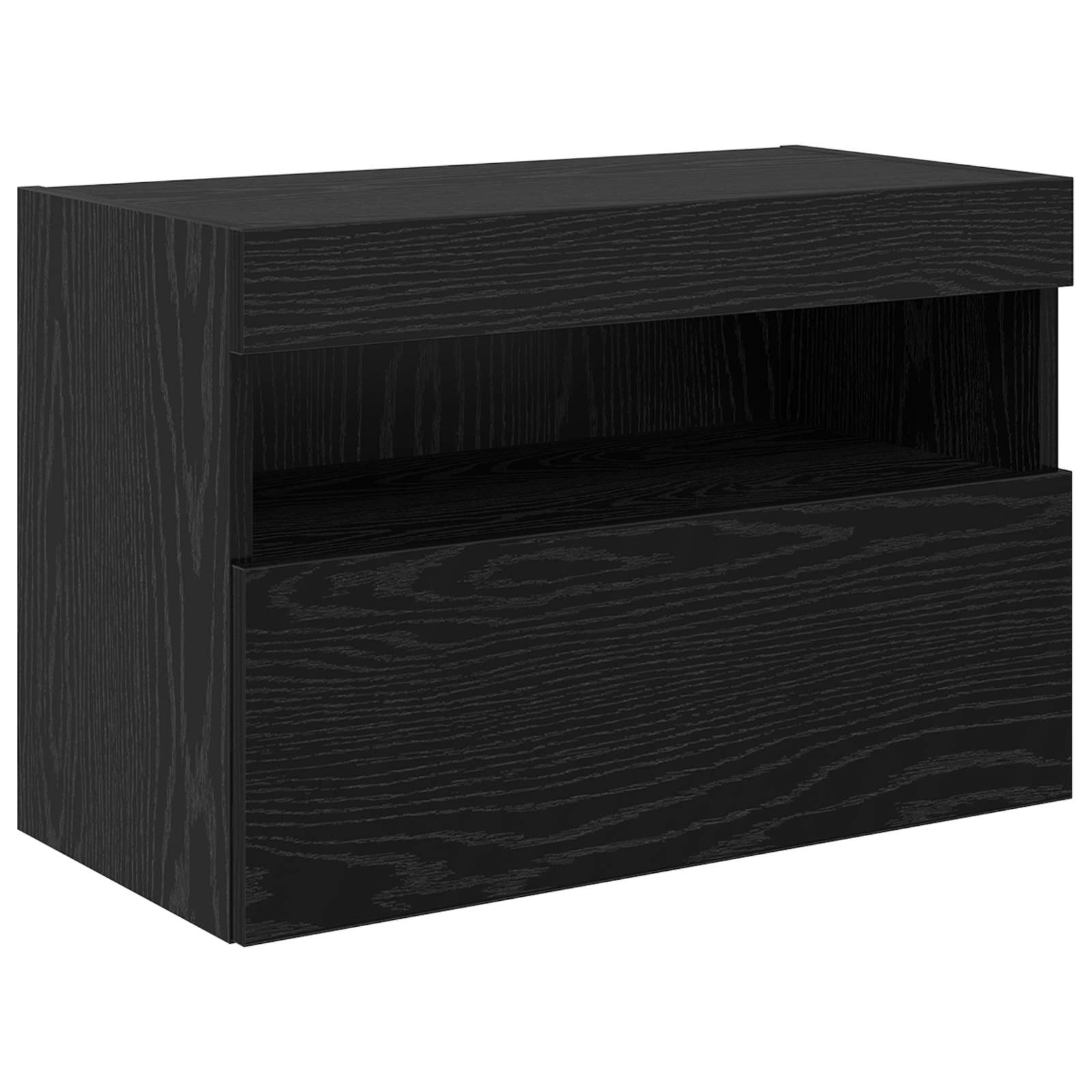 TV zidne jedinice Zidne 6 pcs Crni hrast Konstruirano drvo