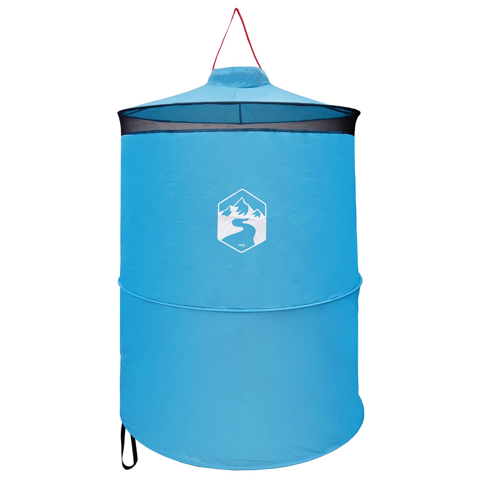 Samuprateći toaletni šator s visećom užetom Plava 97 x 126 cm