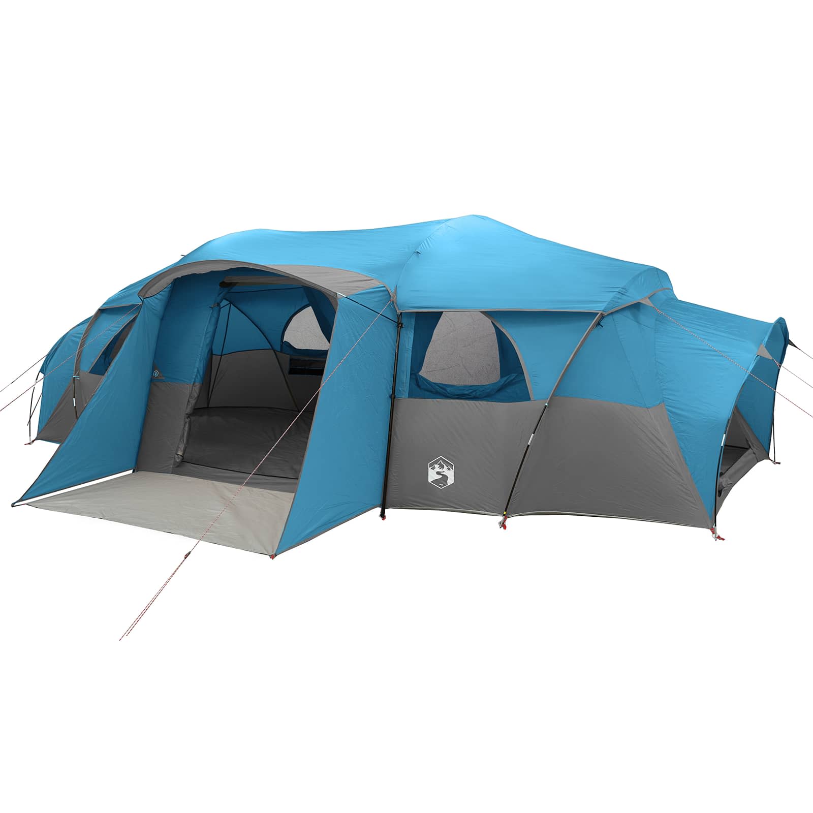 Obiteljski šator s tendom otporan na vodu Plava Za 18 osoba