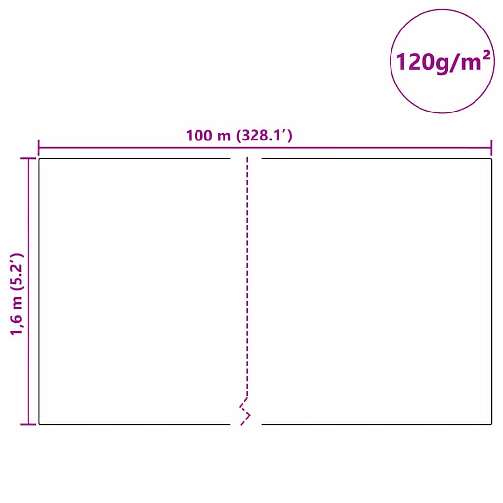 Flis za zaštitu biljaka od mraza Zelena 100 x 1,6 m
