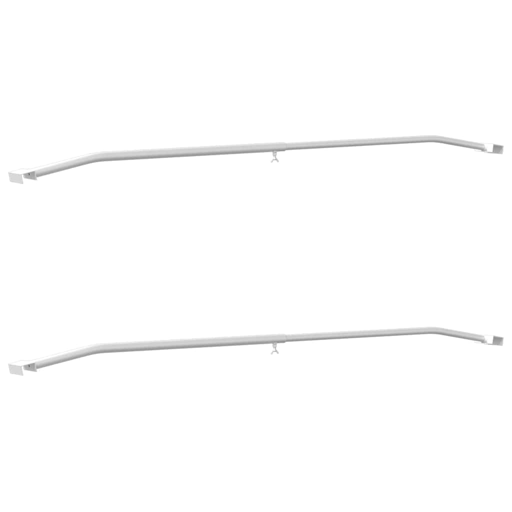 Kuka za platna za prikolice 2 pcs Srebrno 100-145 cm Aluminij