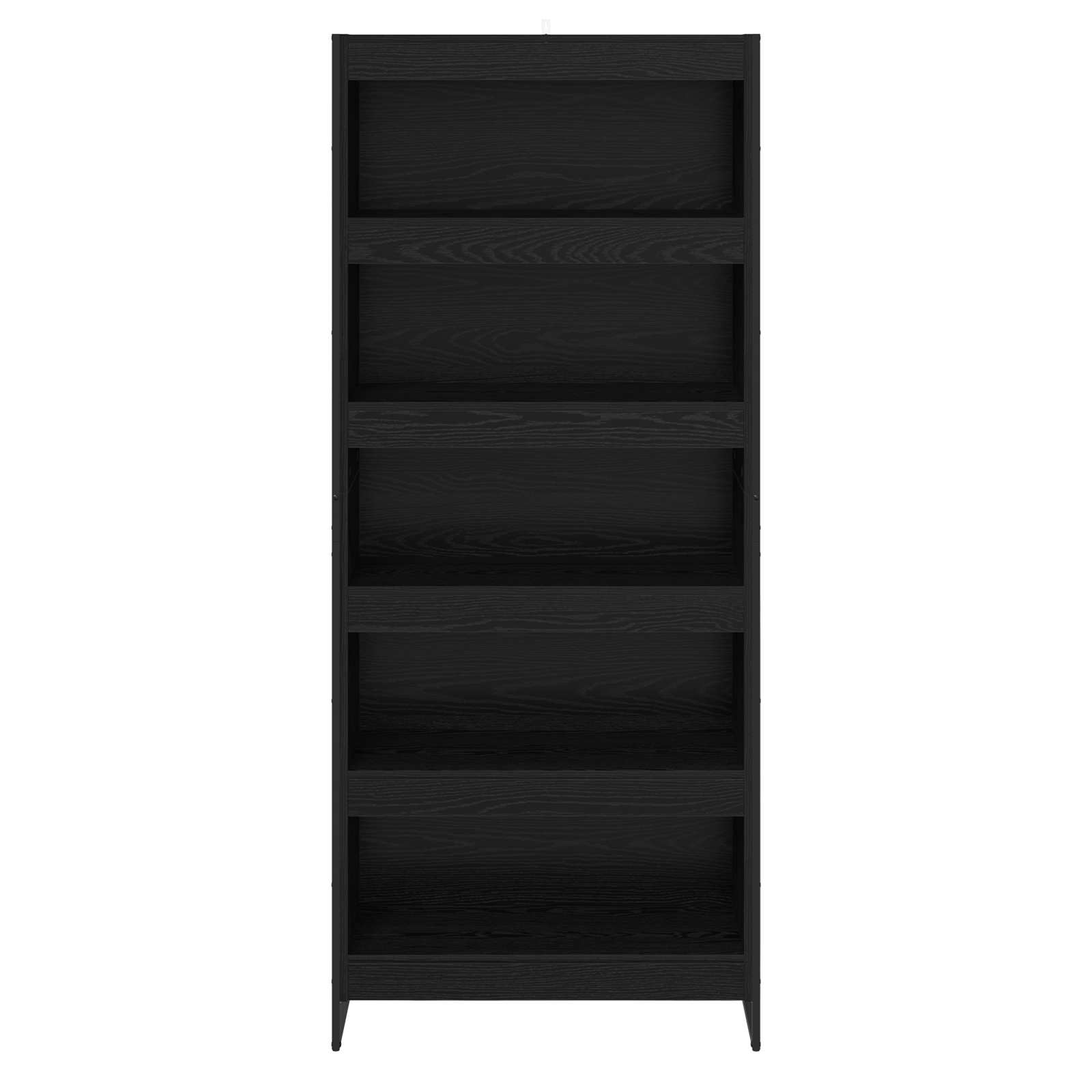 Ormarić za knjige 2 pcs Crni hrast 80 x 30 x 189,5 cm