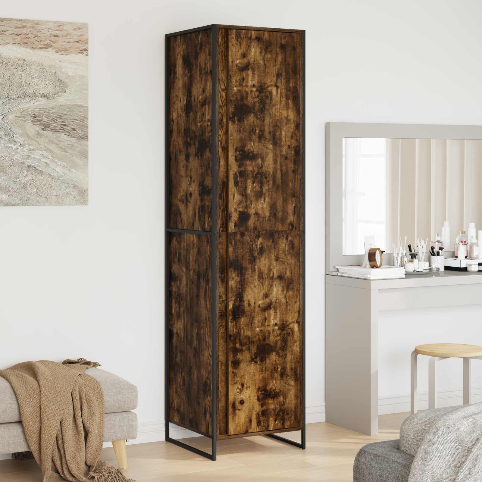 Ormar s pohranom Dimni hrast 50 x 50 x 200 cm Konstruirano drvo