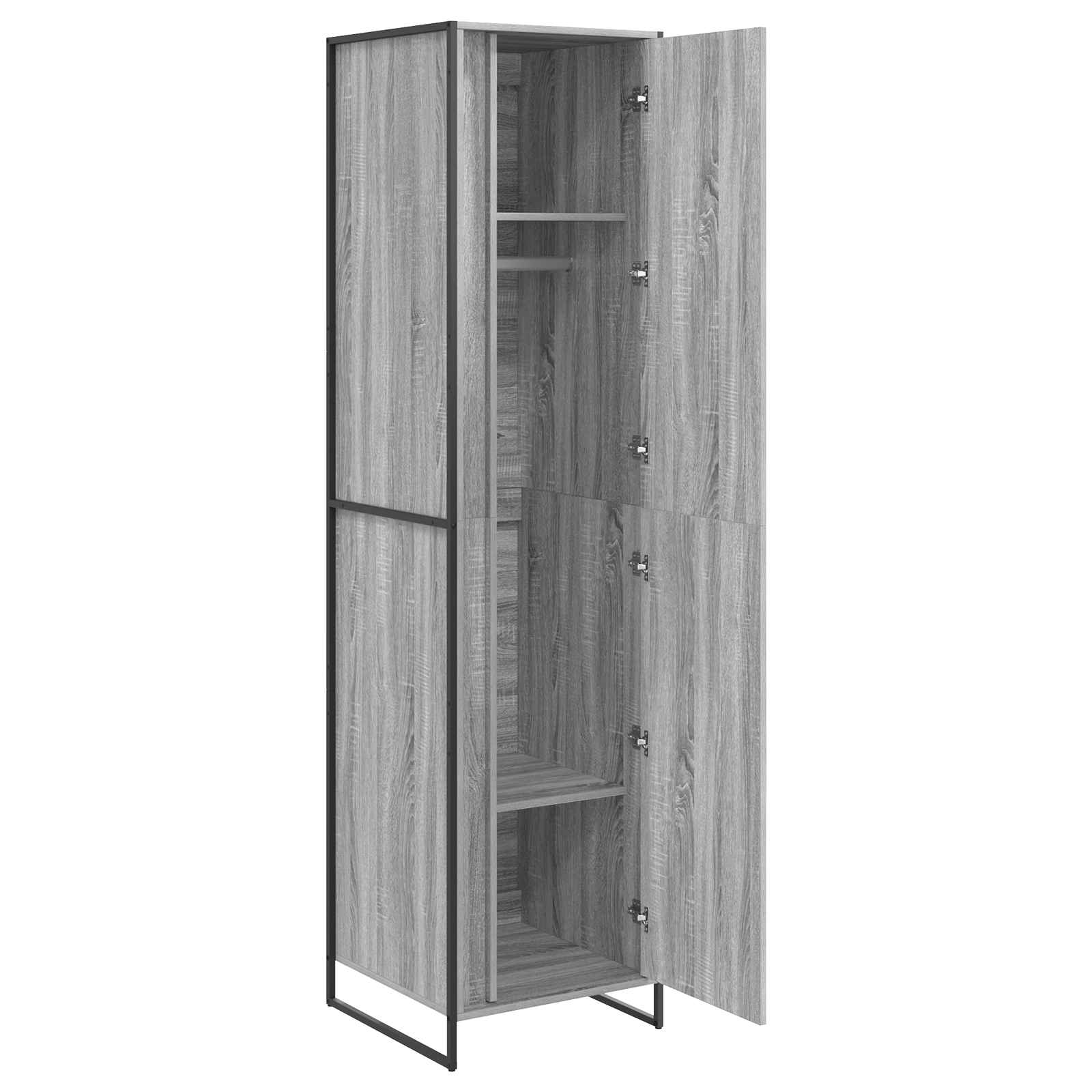 Ormar s pohranom Siva Sonoma 50 x 50 x 200 cm Konstruirano drvo