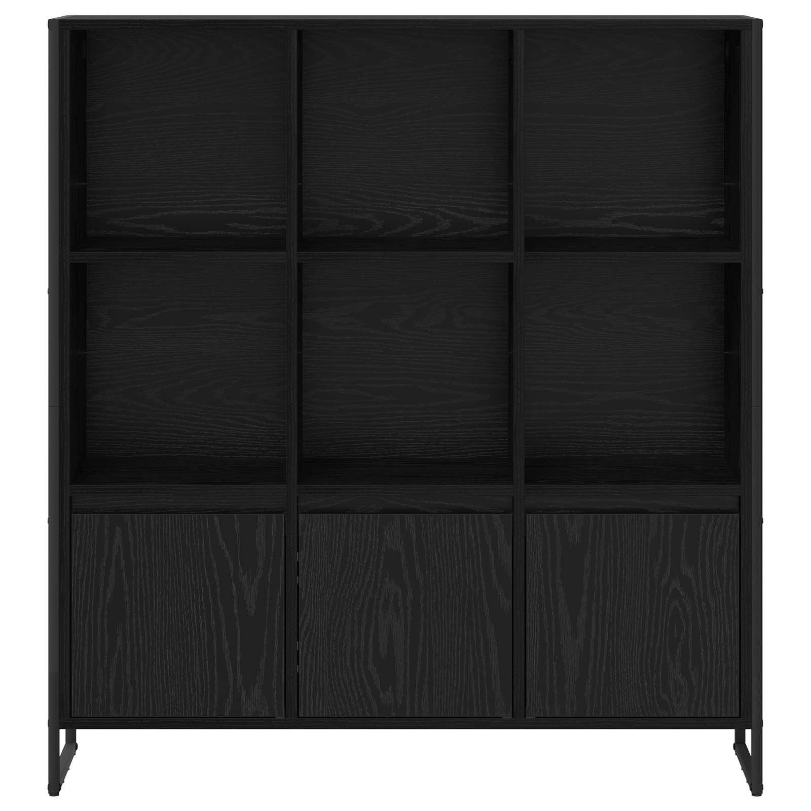 Ormarić za knjige 2 pcs Crni hrast 99,5 x 30 x 108 cm