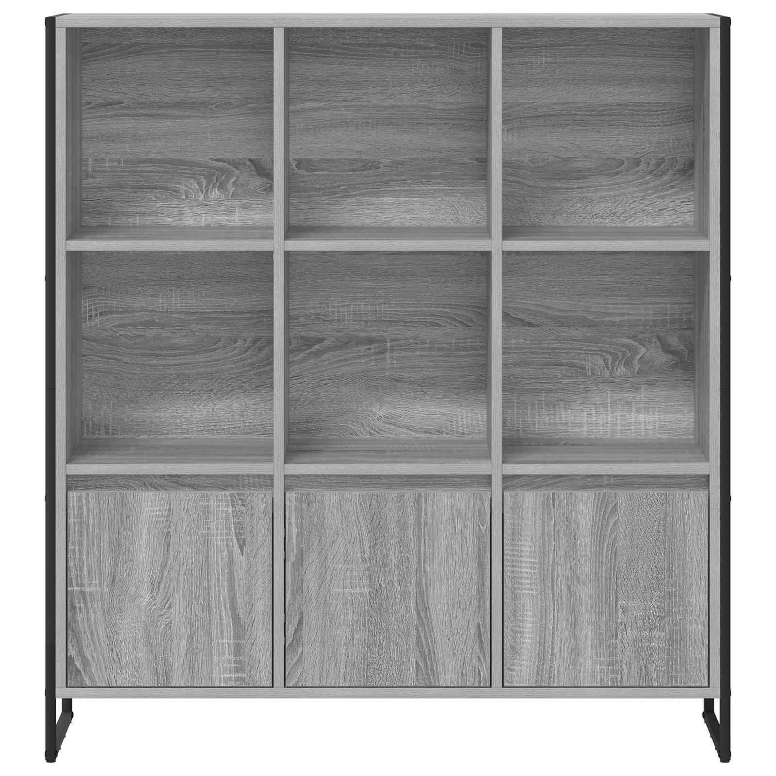 Ormarić za knjige 2 pcs Siva Sonoma 99,5 x 30 x 108 cm