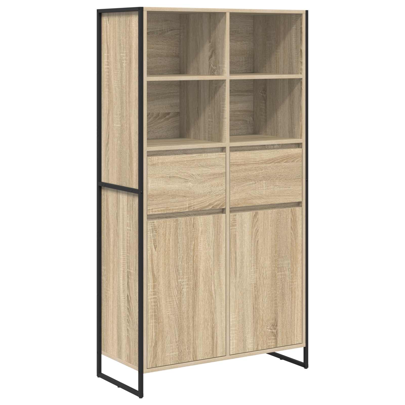 Kreveta 2 pcs Sonoma 81 x 36 x 150.5 cm Konstruirano drvo