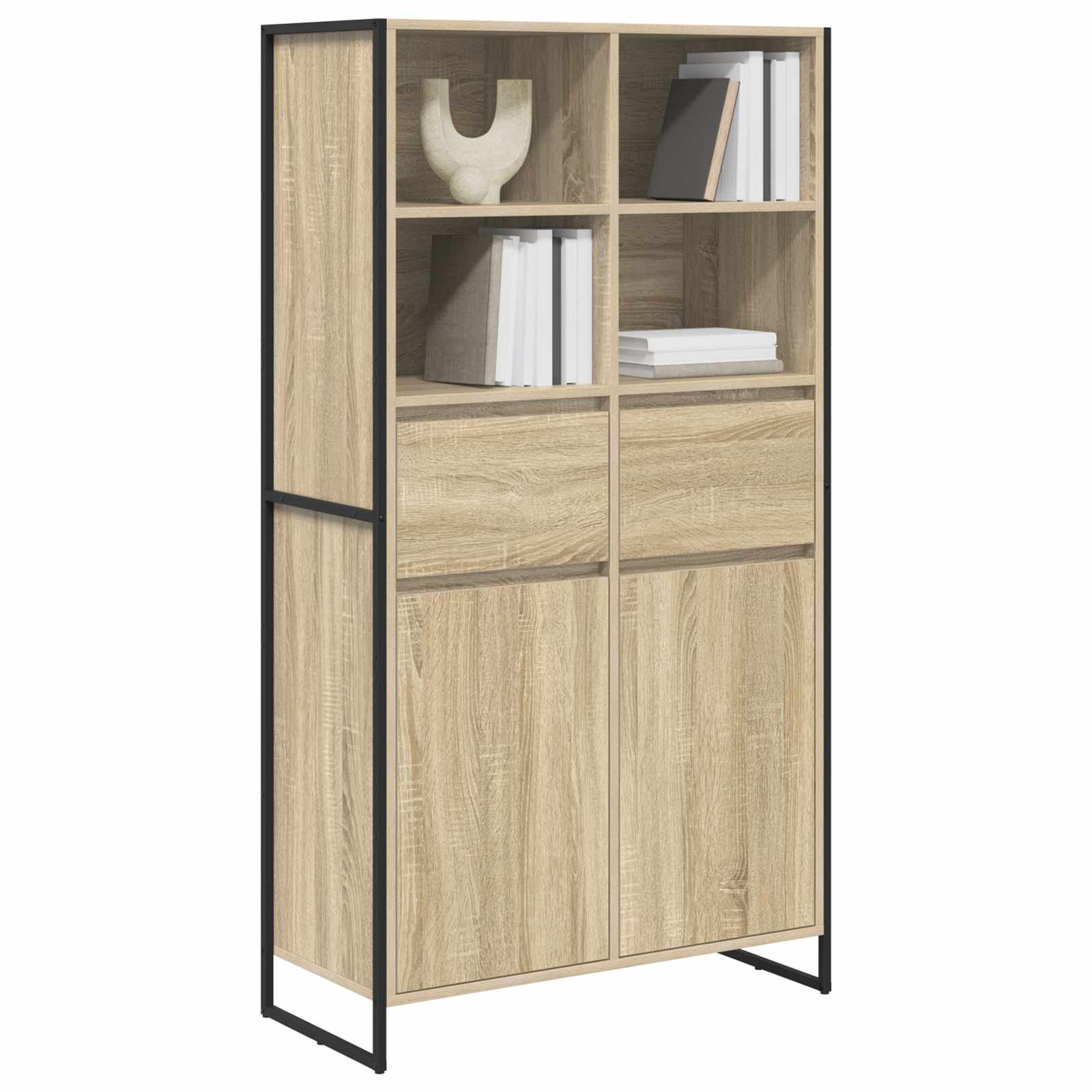 Kreveta 2 pcs Sonoma 81 x 36 x 150.5 cm Konstruirano drvo