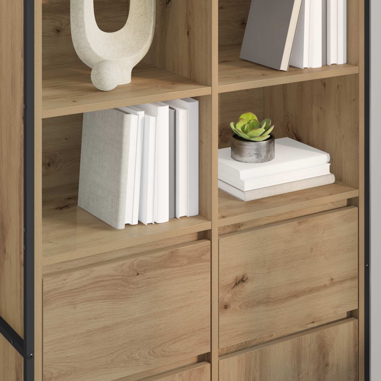 Kreveta 2 pcs Umjetnička hrastovina 81 x 36 x 150.5 cm