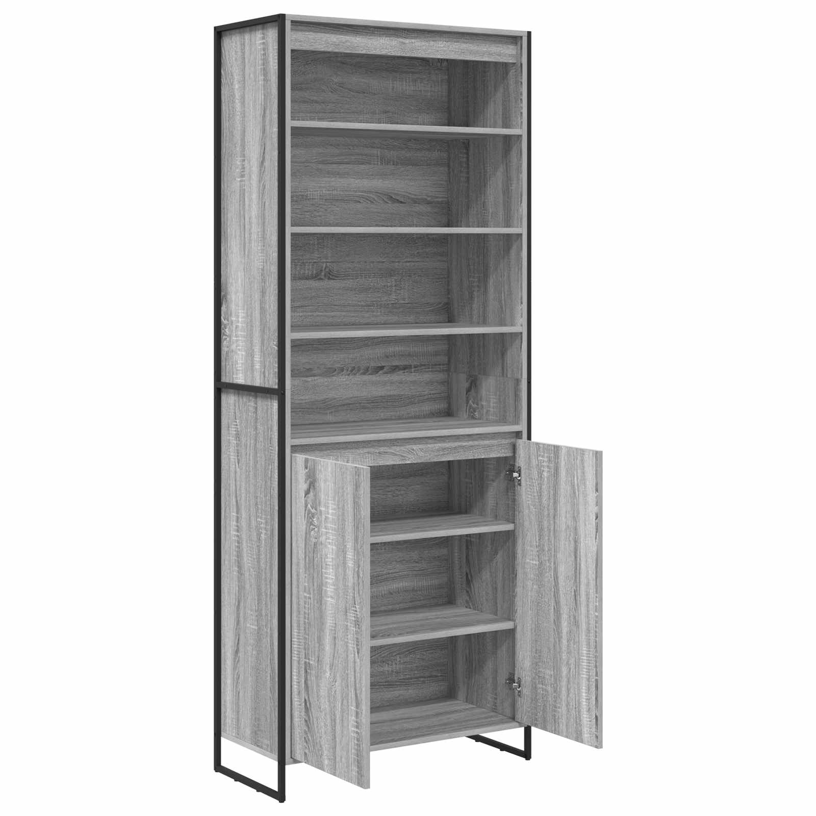 Visoki ormari Siva Sonoma 79 x 36 x 200 cm Konstruirano drvo