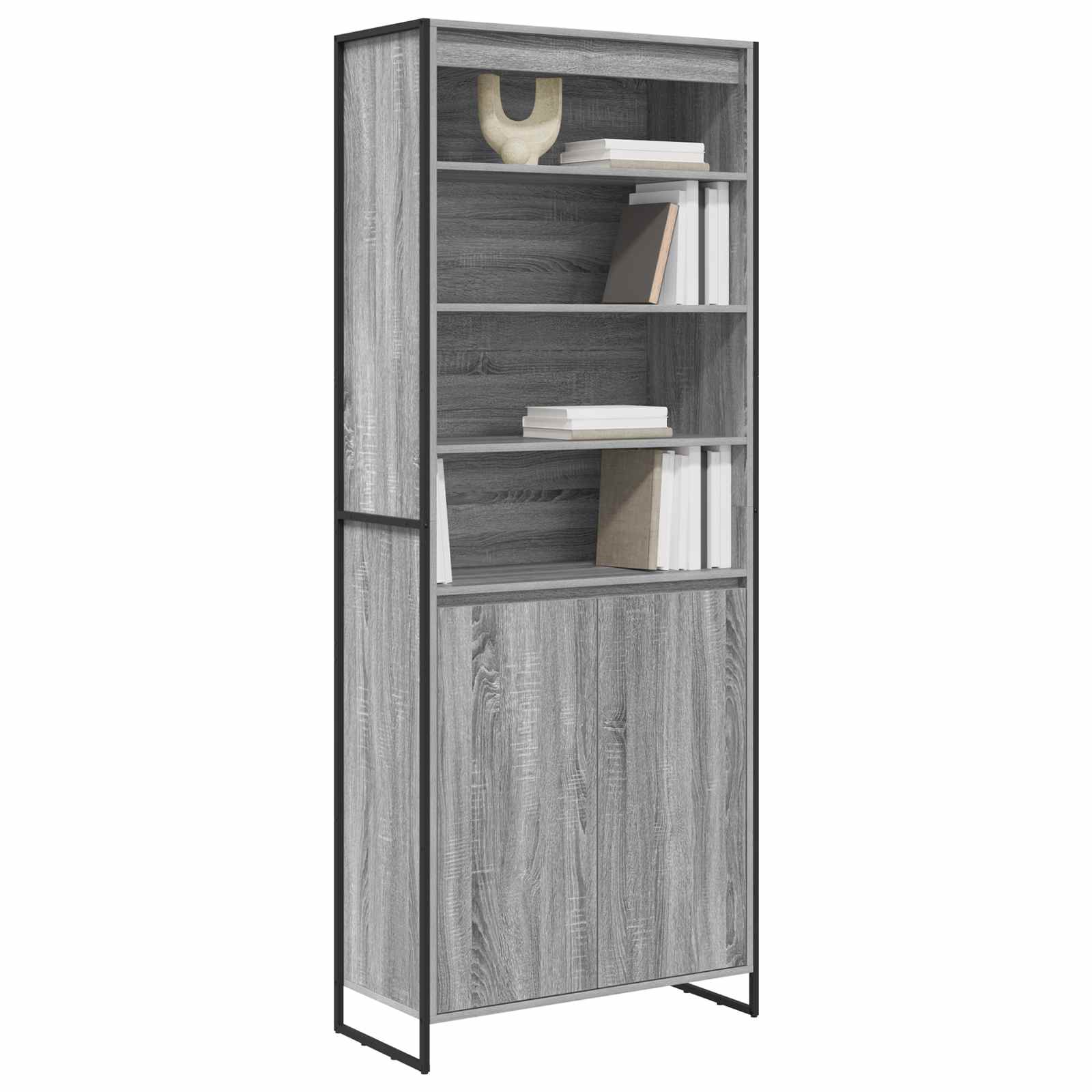 Visoki ormari Siva Sonoma 79 x 36 x 200 cm Konstruirano drvo
