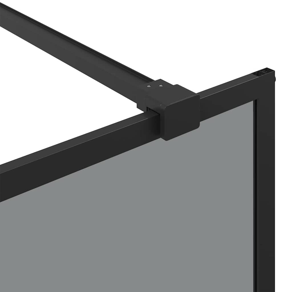 Zid za walk-in tuš Crna 80 x 195 cm Staklo otporno na udarce