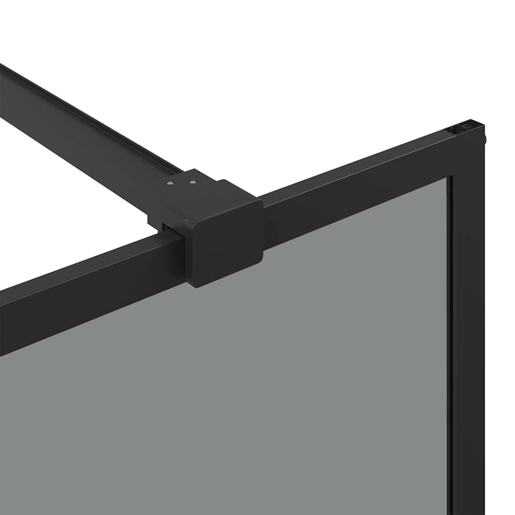 Zid za walk-in tuš Crna 100 x 195 cm Staklo otporno na udarce